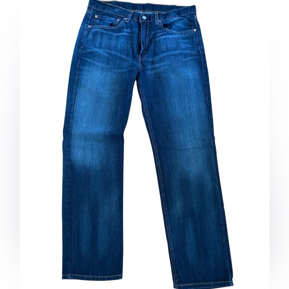 LEVI’S 514 BLUE DENIM JEANS Size 34 x 32 Straight Leg Western Fit
